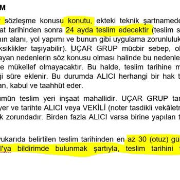 Uçar Grup Gümüş Panorama Esenyurt Teslim Sorunu