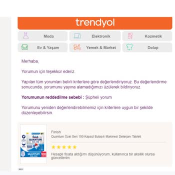 Trendyol'un Her Yorumumu Engellemesi