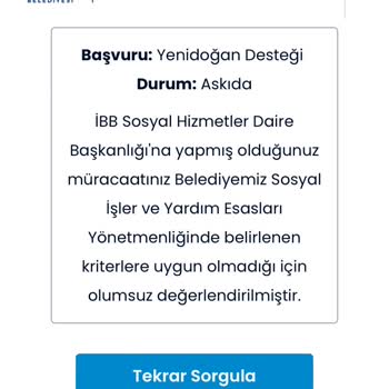 İBB Yenidoğan Desteği Askıda