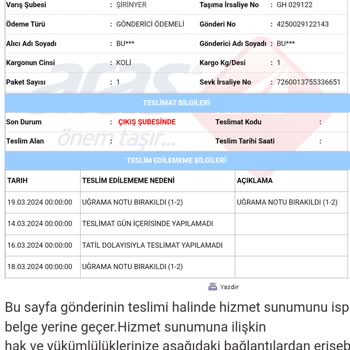 Aras Kargo İş Bıraktı Artık