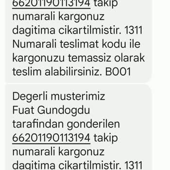 Sürat Kargo Rüzgarlıbahçe Şubesi Şikayet