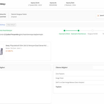 Trendyol 1 Aydır Ürünümü Yollamıyor