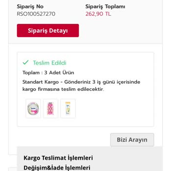 Rossmann Eksik Ürün Gönderilmesi