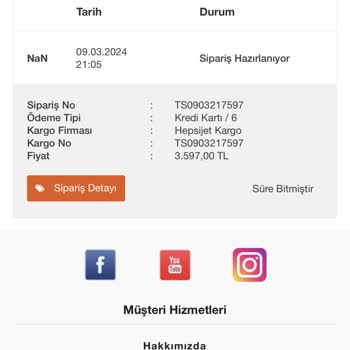 Schafer Kargoya Verilmeyen Ürün