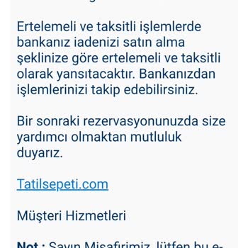Tatil Sepeti İki Hafta Geçti Ücret İadesi Ortada Yok