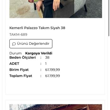 H&R Butik Ürünü Sipariş Ettim Hala Paketleniyor Gözüküyor