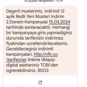 Vodafone Müşteri Hizmetleri Yanlış Fatura