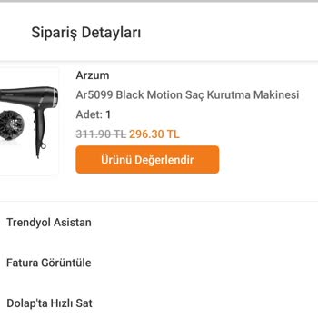 Arzum Saç Kurutma Makinesi Ve Teknik Servis Deneyimi