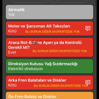 Otorapor Yapılan Çok Hatalı Ekspertiz