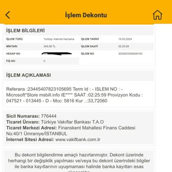 Microsoft Store Hesabımdan Para Çekmiş