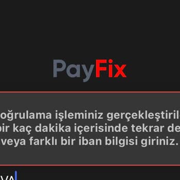Payfix Para Çekme Hatası