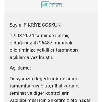 Anadolu Sigorta Dosyamı Kapatmıyor Mağduriyetim Giderilmiyor