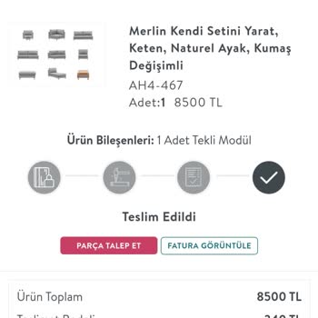 Vivense Den L Koltuk Takımı Beklerken Çok Gelen Tek Bir Koltuk