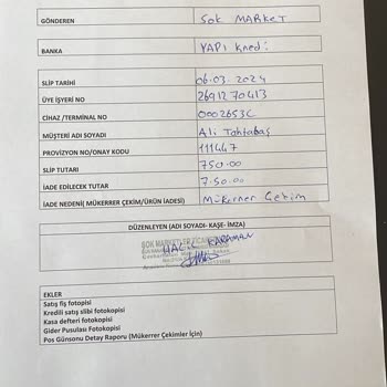 Şok Market Kredi Kartımdan Fazla Çekilen Tutarı İade Etmedi.