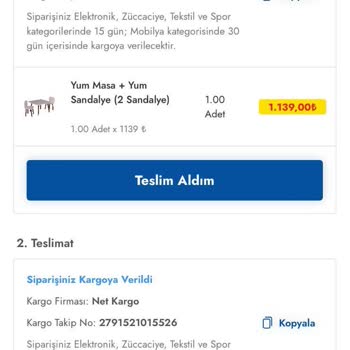 Net Kargo Ve Şok Market Ürün Gönderme Sorunu