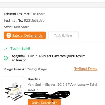 Karcher Ve Trendyol Ürünün Arkasında Durmuyor