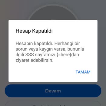 Facebook Hesabım Kapatıldı