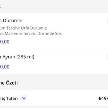 Maltepe Park Dürümle Şubesi Özensiz Sipariş Hazırlanması Ve İletişim!