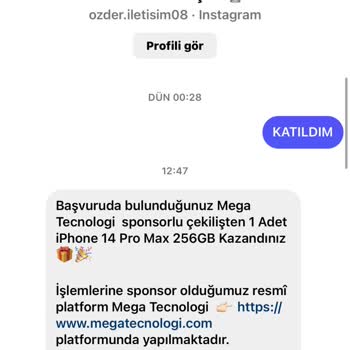 MegaTecnologi Çekiliş Vaadiyle Bilgi İstismarı Ve Haksız Fatura!