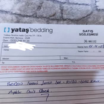 Yataş Başlık Yanlış Geldi 3 Aydır Oyalıyorlar Değiştirmiyorlar.