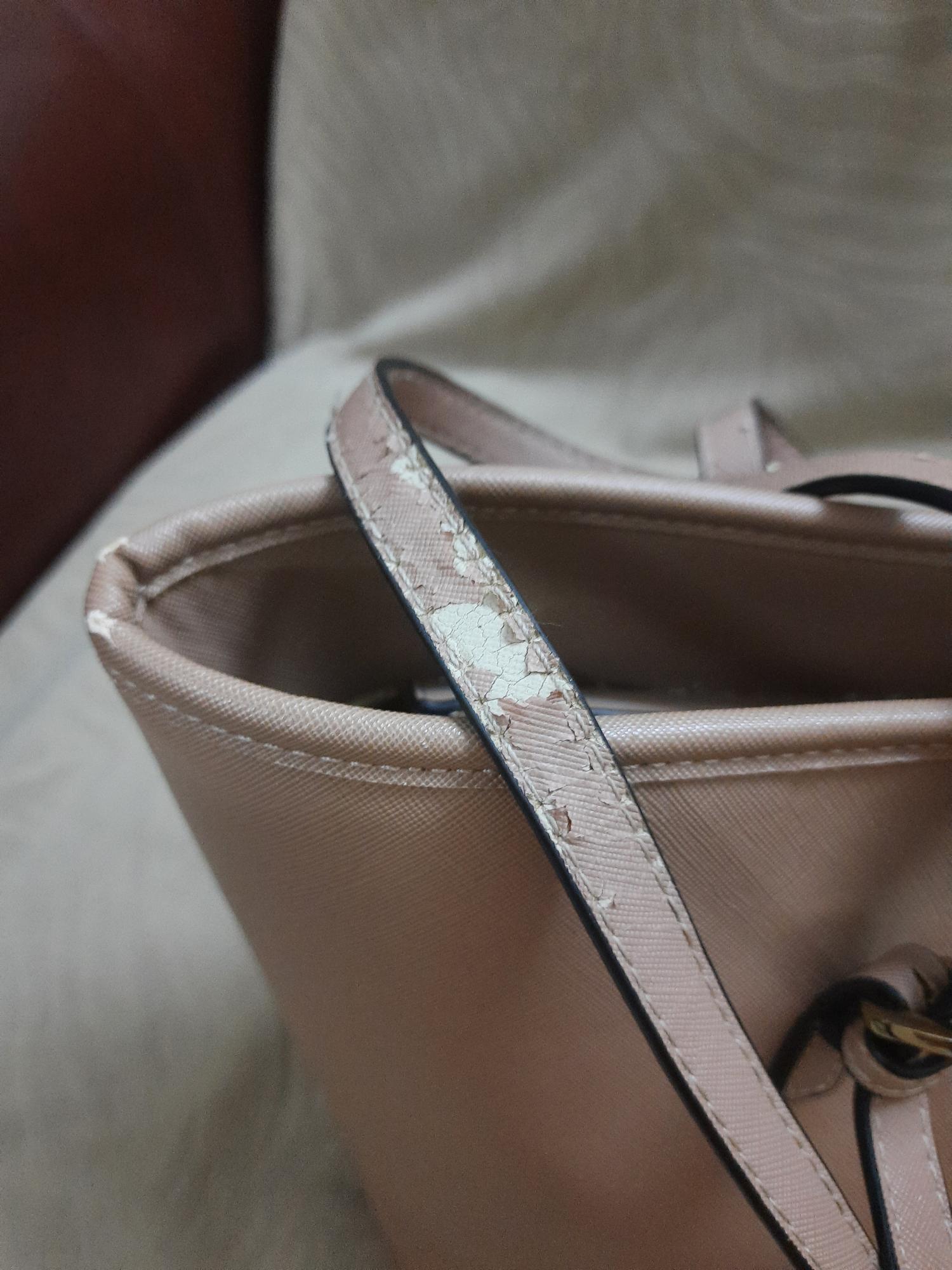 Michael kors sale purse handle peeling