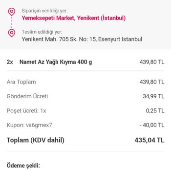 Yemeksepeti Bozuk Ürün İadesi Yapmıyor