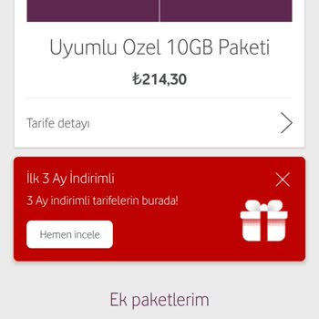 Vodafone 12+12 Taahhüde Uymaması