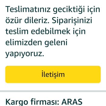Aras Kargo Amazondan Aldığımız Ürünümüzü Kaybetti