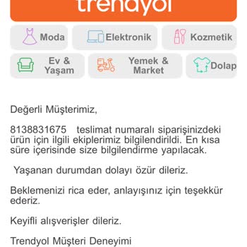 Trendyol 1.200 TL Paramı İade Etmiyor