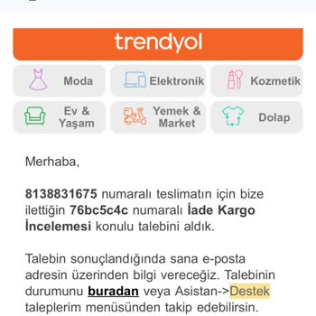 Trendyol 1.200 TL Paramı İade Etmiyor