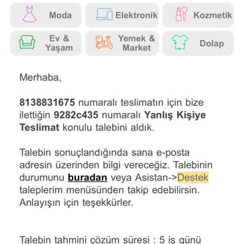 Trendyol 1.200 TL Paramı İade Etmiyor