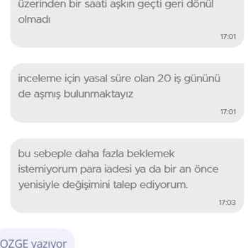 N11 Servis Süresi 20 Gün Aşmış Olmasına Rağmen Bana Destek Olmuyor