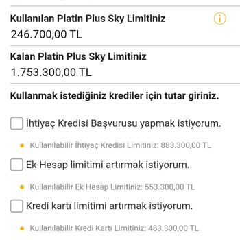 VakıfBank Sky Limitimi Kullanamıyorum