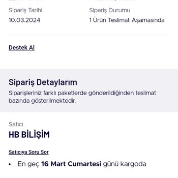 10 Gündür Kargoya Verilmeyen Ürün Hb Bilişim!