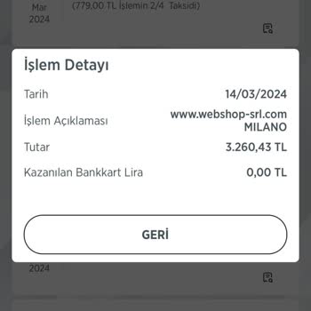 Ziraat Bankası Ziraat Kredi Kartımdan Bilgim Dışı İşlem Gerçekleşti.
