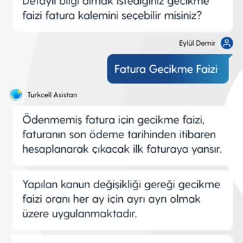 Turkcell Gecikme Bedelin Faturama Yansıması