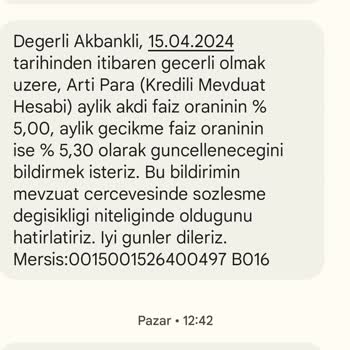 Akbank'tan Sehven Kullandığım Nakit Avans Ve Bana Yaptırımları