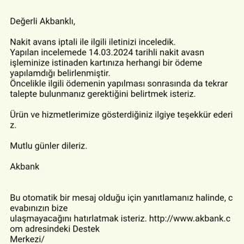 Akbank'tan Sehven Kullandığım Nakit Avans Ve Bana Yaptırımları