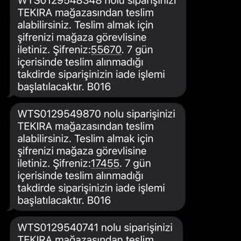 Watsons Teslim Alma Süreci