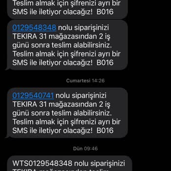 Watsons Teslim Alma Süreci