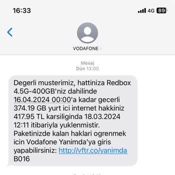Vodafone Redbox İptali Gerçekleşmedi