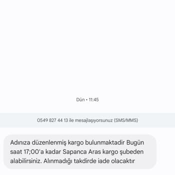 Sapanca Aras Kargo'dan Müşteriye Saygısızlık!