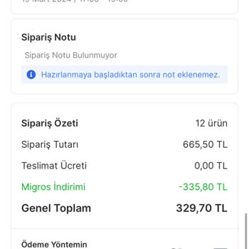 Migros Siparişi Dalga Geçer Gibi Teslimat Zamanı İptal Ettiler