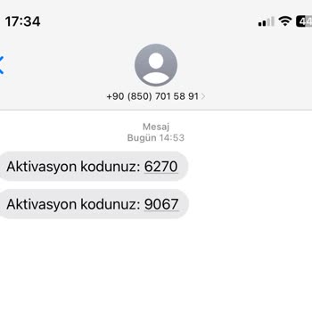 0850 701 58 91 Aktivasyon Kodu Sorumluluk Reddi