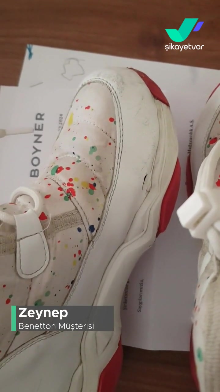 Benetton Kız Çocuk Botu 2 Ayda Yırtıldı! videonun kapak resmi