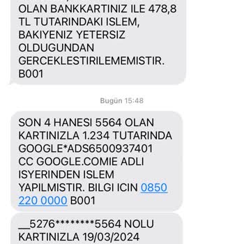 Ziraat Bankası Google Ads Kartımdan Para Çekti