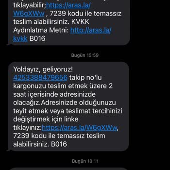 Aras Kargo Alipaşa Aras Kargomu Teslim Etmedi