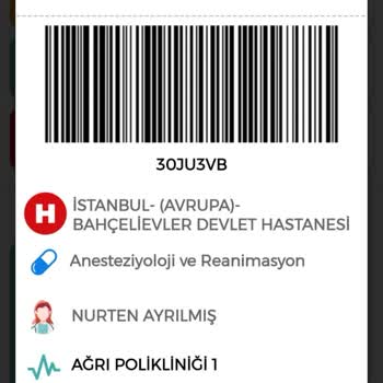 Bahçelievler Devlet Hastanesi Randevu Aldığım Bölüm Yok Dendi