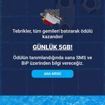 BİP Amiral Battı Ödüllü Oyunu
