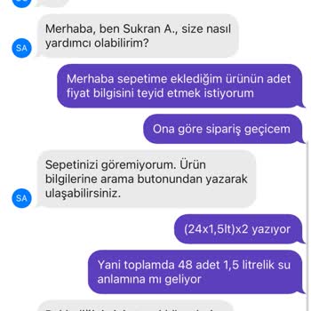 GetirSu Teslim Edilmeyen Sipariş Verilmeyen Hak